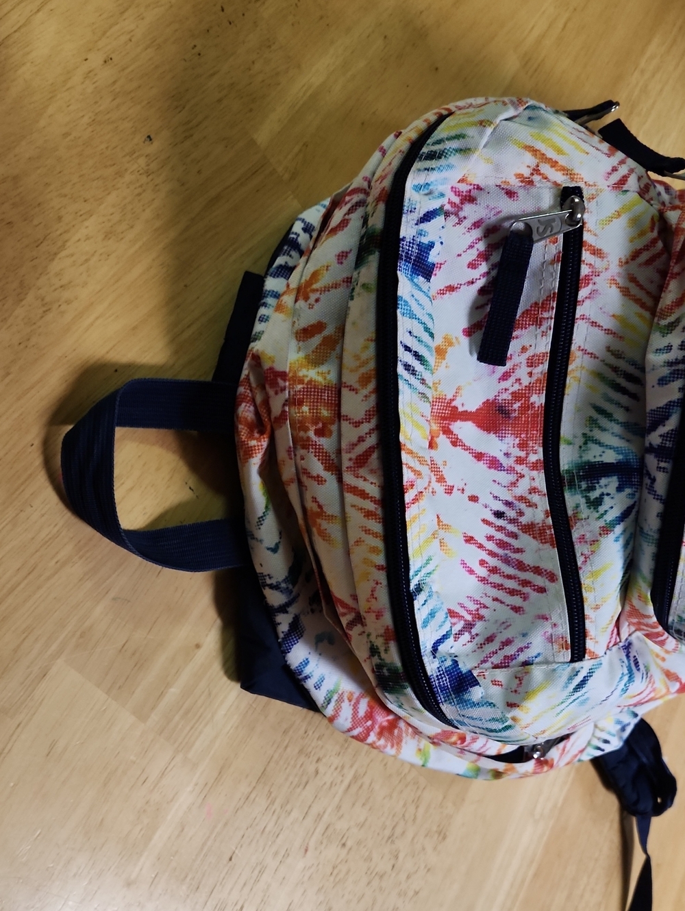 JanSport Big Student Backpack Rainbow Tie Dye Large School Bookbag EUC - Picture 16 of 16